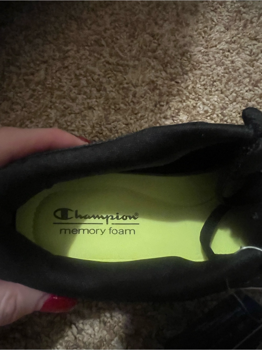 NIB Women’s Champion Black Athletic Sneakers with White Soles Size 8 Wide - Picture 11 of 14